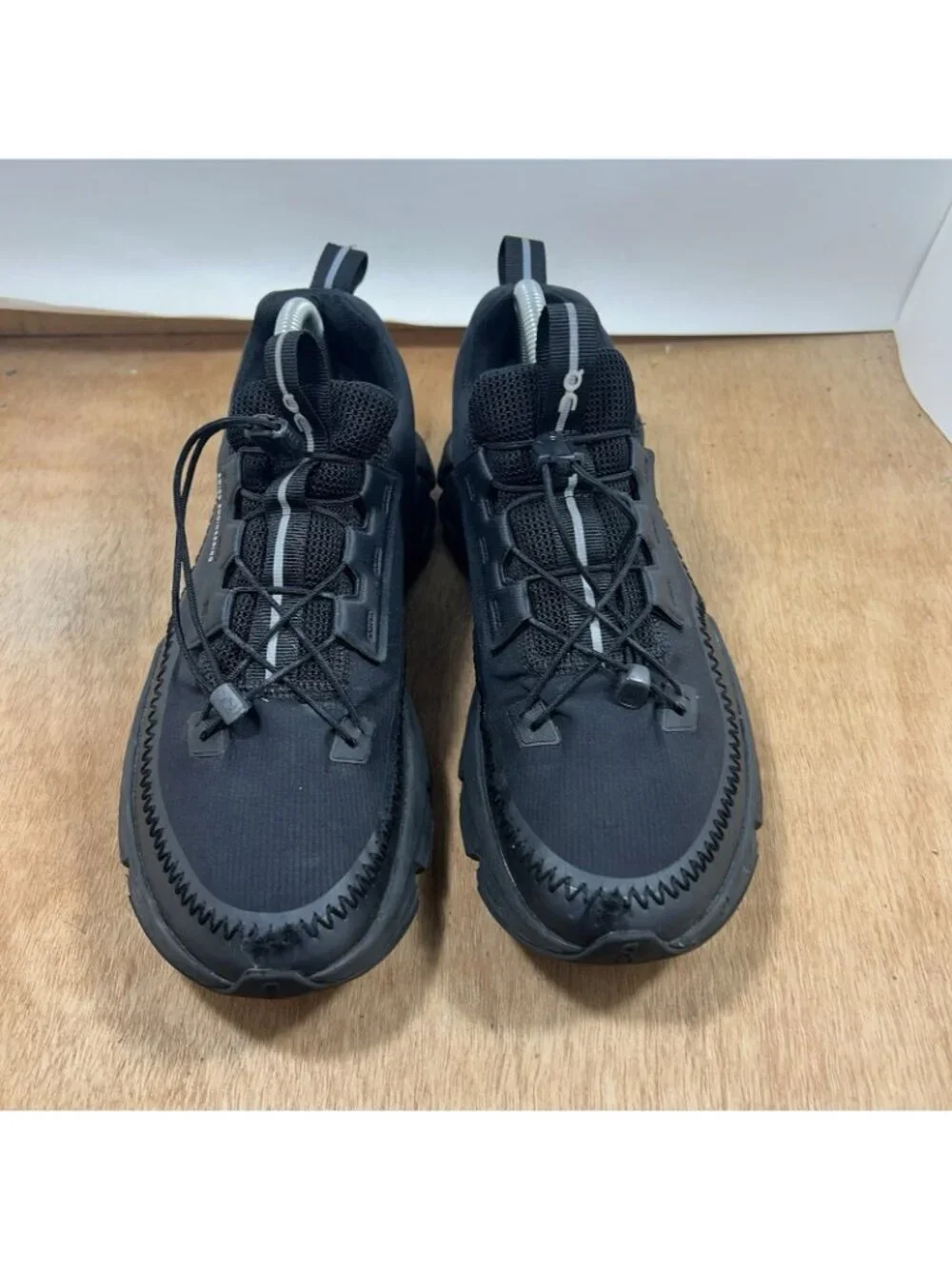 On Running Trainers Womens Size US 11 Cloudaway Triple Black Gym Casual Shoes